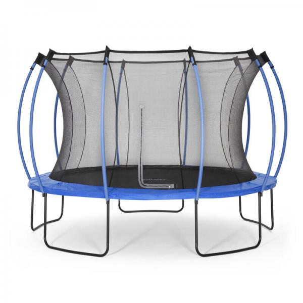 Plum 366 cm Colours Springsafe Trampolin mit Sicherheitsnetz, blau